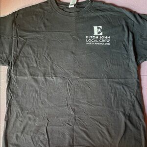 Black Crew T-Shirt Elton John 2022